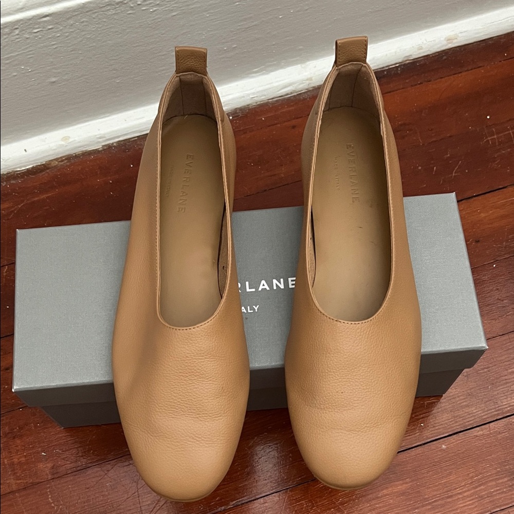 Everlane Brown Leather Women's Flats - Picture 2 of 4